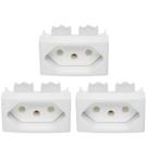 3 Módulo Tomada Branco Lunare 2p+t 250v 20a - Schneider 3 Módulo Tomada Branco Lunare 2p+t 250v 20a - Schneider