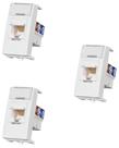 3 Módulo Tomada Informática Margirius RJ45 Cat5E Sleek