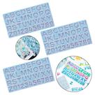 3 Molde De Silicone Alfabeto Número Letra Grande Chaveiro