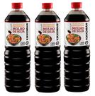 3 molho de soja para pratos quentes refogados 1l - kikkoman