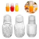 3 Moringas Vidro 500ml com Copo Tampa Design Elegante Premium