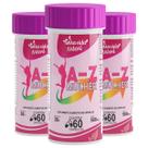 3 Multivitamínico A-Z Mulher 60 cápsulas