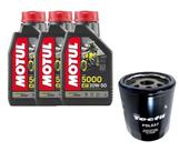 3 Oleo Motul 5000 20W50 Filtro Tecfil Psl637 Harley Davidson