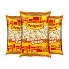 3 Pacotes de Biscoito Coco 400g PETYAN