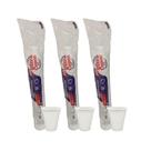 3 Pacotes de Copo de 180ml Branco PP Ultratherm com 100 unidades