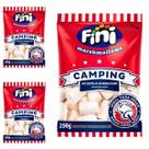 3 Pacotes Marshmallow Camping Fini Pacote 250g
