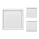 3 Painel de Led Stella Quadrado deep de Embutir Recuado 22W Bivolt Branco 3000K Luz Amarela