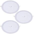 3 Painel Pop Sensor Redondo Embutir 18W Branco Frio Avant