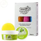 3 Pano Mágico Flanela Microfibra de Limpeza + Ecomais Supergreen Multirestaurador + Esponja