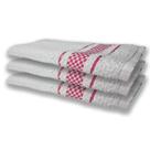 3 Panos De Prato Atoalhado Felpudo Rosa