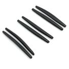 3 Pares De Hastes De Borracha 61mm Preto