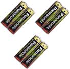3 Pares de Pilhas Pequena AA Alcalina Panasonic Power Alkaline