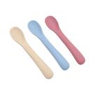 3 pçs bebê silicone colher macia gadgets alimentação bebe itens do bebê comida pequena colher