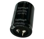 3 PÇS CAPACITOR ELETROLITICO 2200X200V - 2200UF X 200V 105º