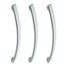 3 Pçs Puxador 128mm Tipo Alça Design Clean, Toque Suave