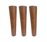 3 Pe Palito 20cm Marrom Claro Sem Parafuso Central