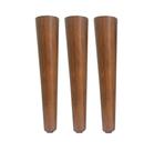 3 Pe Palito 30cm Marrom Claro Sem Parafuso Central