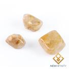 3 pedras de Quartzo Rutilado Rolado Cristal Natural 2cm Sucesso e Prosperidade