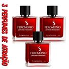 3 Perfumes Feromônio Sidarta ORIGINAL Masculino Atraia atenção, desperte desejos e crie conexões
