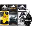 3 Perfumes Pra Carro Areon Vanilla Black,Gold,Black Crystal