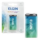 3 Pilha Bateria 9v Alcalina Elgin 3 Cartela com 1