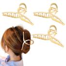 3 Piranha De Cabelo Metal Grande Modelo Clássico Elegante Penteados
