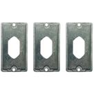 3 Placa Condulete Alumínio 3/4 1 Tomada Padrão Pb Sieg