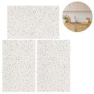 3 Placas Adesiva Mármore Branco 30x60cm PVC Autocolante