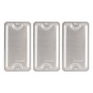 3 Placas Alumínio Polido P/ Condulete 3/4 Cega Tramontina