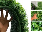 3 Placas Artificiais premium UV para jardim suspenso de alta durabilidade e resistência solar 3 Placas Artificiais premium UV para jardim suspenso de alta durabilidade e resistência solar