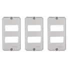 3 Placas De Alumínio Polido Para Condulete 3/4 Tramontina