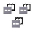 3 Placas Espelhos 4x4 2 Mód Cinzas Legrand Pial Plus+ 618511CZ 3 Placas Espelhos 4x4 2 Mód Cinzas Legrand Pial Plus+ 618511CZ