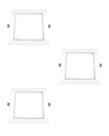 3 Plafon Ourolux Embutir 18w Biv 2700k Quadrado