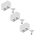 3 Plafon Sobrepor Recuo Save Energy + 2 Lâmp PAR30 10W 6500K
