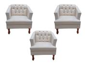 3 Poltronas P/ Psicanalise,salão,clinica,recepção,escritório