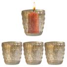 3 Portas Vela de Vidro Star Castiçal Decorativo Marrom