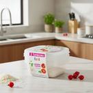 3 Pote Conjunto Quadrado 530ml Plástico Microondas Freezer Transparente 3 Pote Conjunto Quadrado 530ml Plástico Microondas Freezer Transparente