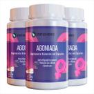 3 Potes Agoniada Natural 500mg Kit 180 Cáps