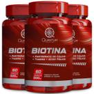 3 Potes Biotina Kit 180 Cáps - Quantum