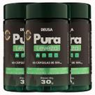 3 Potes Café Verde Ácido Clorogênico, Chá Verde, Taurina, Tripofano, Gengibre, Pura Leveza, Deusa Suplementos