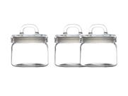 3 Potes com Tampa Redondo Vidro 750ml Maxwell & Williams