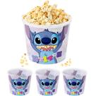 3 Potes de Pipoca 2L Stitch Festa Infantil Decoração Doces