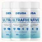 3 Potes Magnésio 5 Mag Ultra Five Concentrado com Bisglicinato, malato, Ltreonina, óxido, cloreto, taurato, 60 Cápsulas 3 Potes Magnésio 5 Mag Ultra Five Concentrado com Bisglicinato, malato, Ltreonina, óxido, cloreto, taurato, 60 Cápsulas