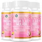 3 Potes Ômega 3 6 e 9 Para Mulheres Kit 180 Cáps 1000mg