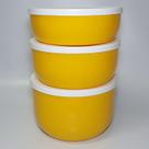 3 Potes PMG - White Trio - Fábrica de Utilidades - Amarelo Tampa Branca