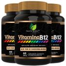 3 Potes Vitamina B12 Alto Teor Concentrado Kit 180 Cáps - Fonte Verde