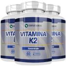 3 Potes Vitamina K2 Pura Kit 180 Cáps - Status Verde 3 Potes Vitamina K2 Pura Kit 180 Cáps - Status Verde