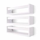 3 Prateleiras Parede Estante Quarto Infantil Nicho Escritório Suporte Organizador Cozinha 30cm