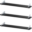 3 Prateleiras Suspensa Estilo Industrial Madeira 60cm FS BP