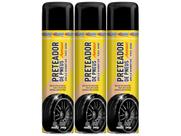 3 preteador de pneus spray aerossol brilho prolongado